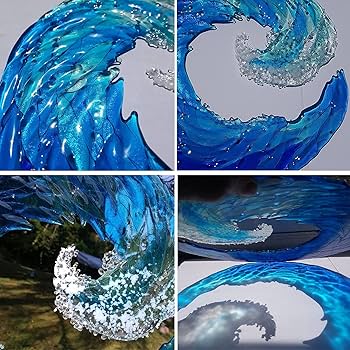 ガラス工芸品　ガラスアート　アートオブジェ　クラフト　透明な風景　ブルー ガラス工芸品 ガラスアート アートオブジェ クラフト 透明な風景